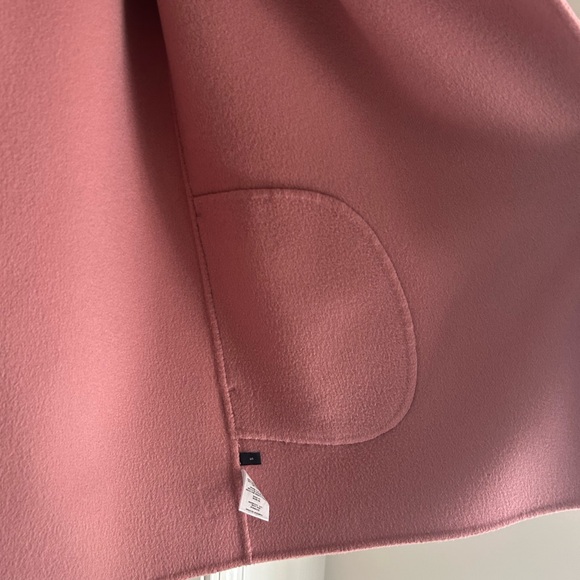 Theory Wool & Cashmere Wrap Jacket in Dusty Rose - Picture 8 of 9